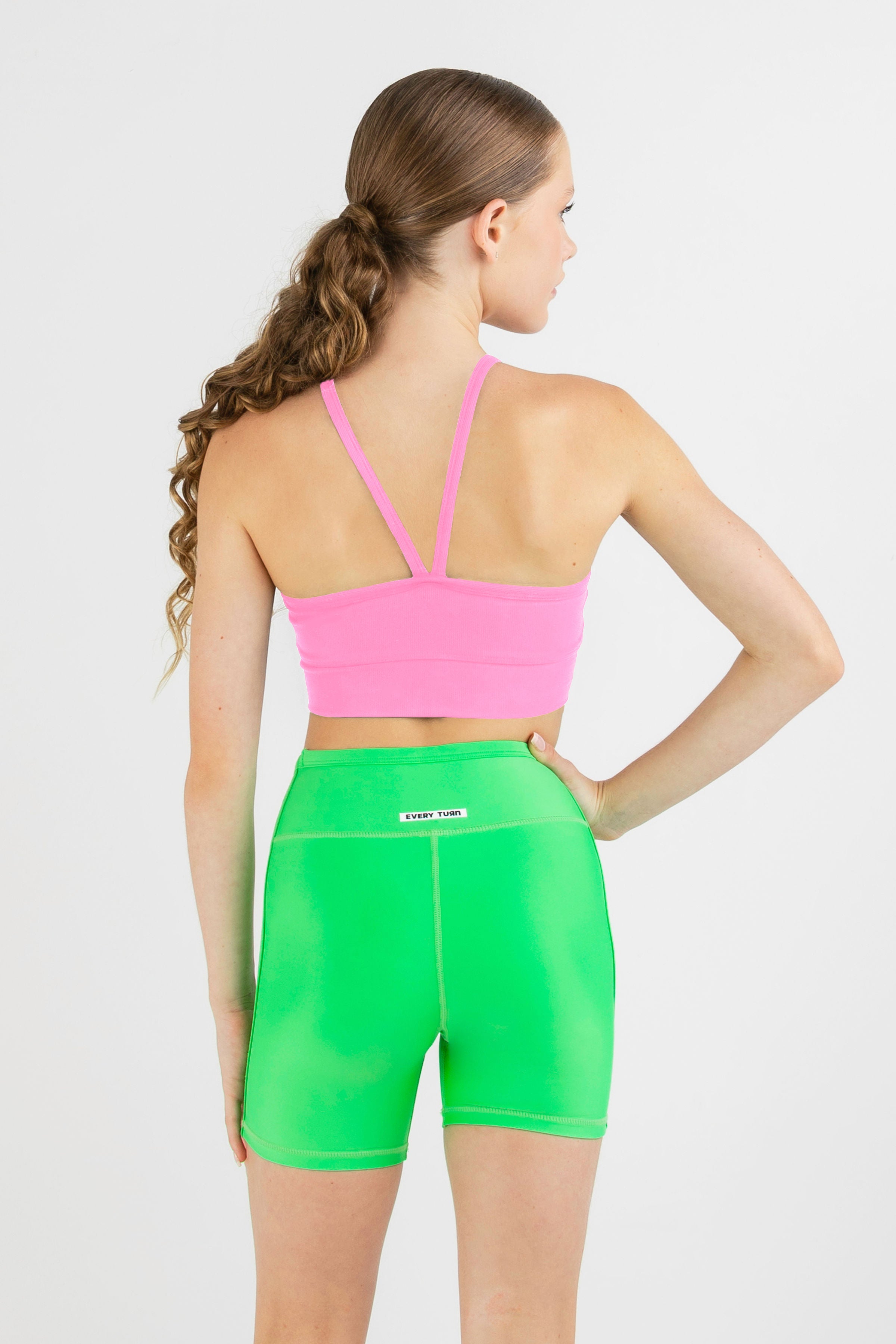 Crossover Rib Crop Top