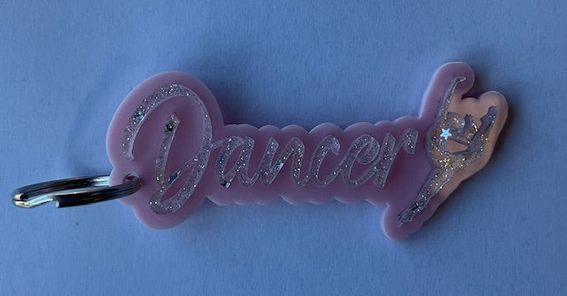 Acrylic "Dancer"  Keyring