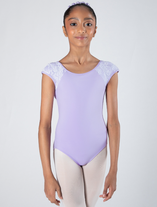 Mila Cross Back Lace Leotard - Child