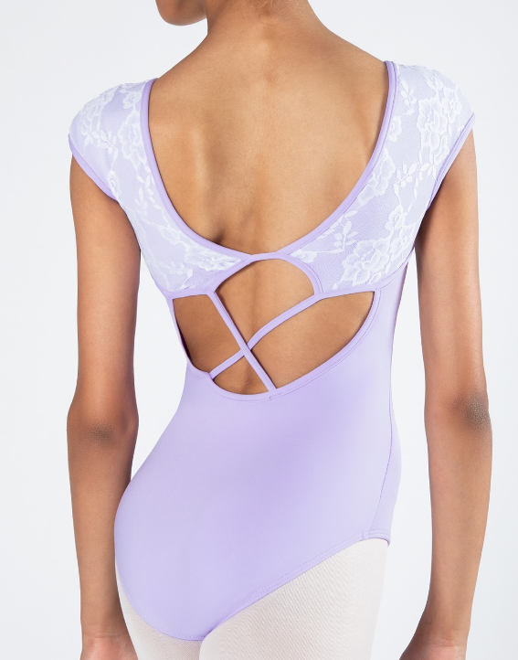 Mila Cross Back Lace Leotard - Child