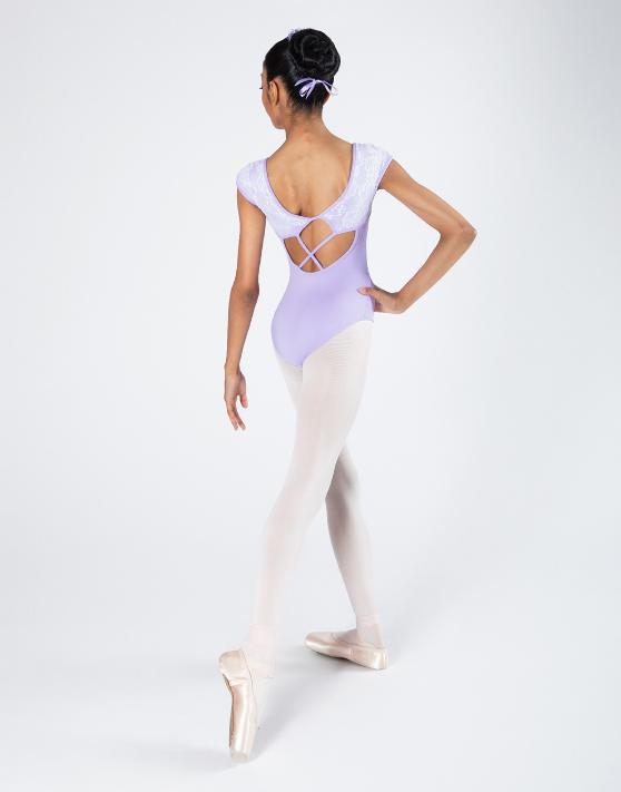 Mila Cross Back Lace Leotard - Child