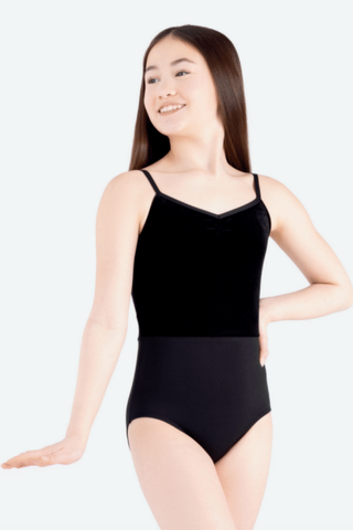 Harmony Pleat Front Camisole Leotard - Child LE