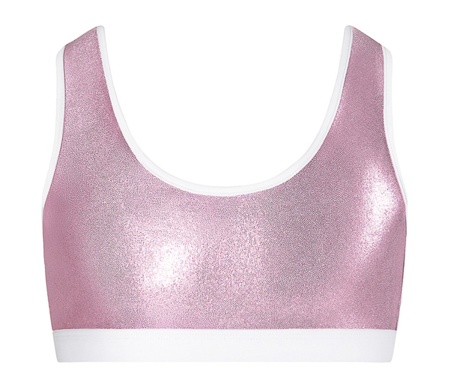Metallic Ava Crop Top - Child
