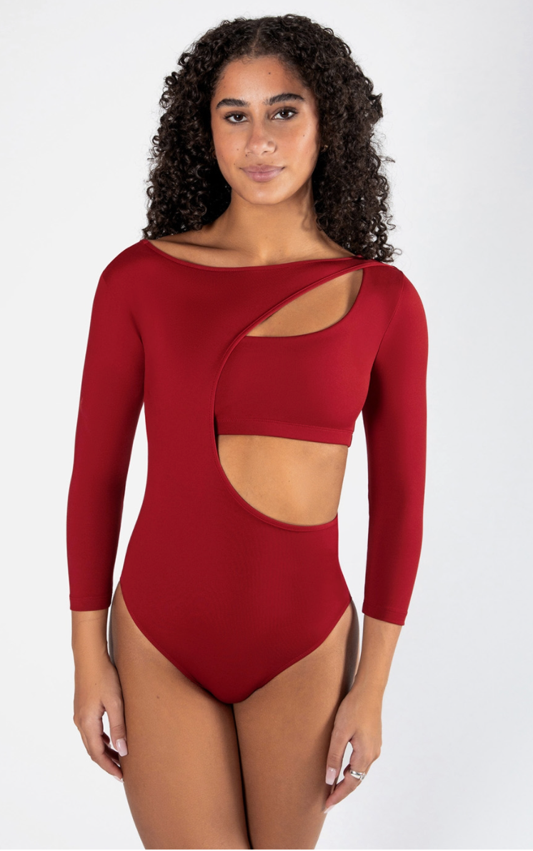 Xenia 3/4 Sleeve Leotard
