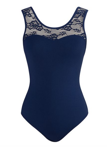 Asymmetrical Boat Neck Leotard - Child