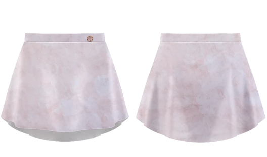 Patterned Skirt Rosewater