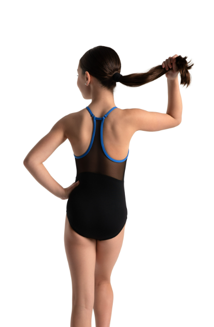 Mesh Back Halter Leotard - Child