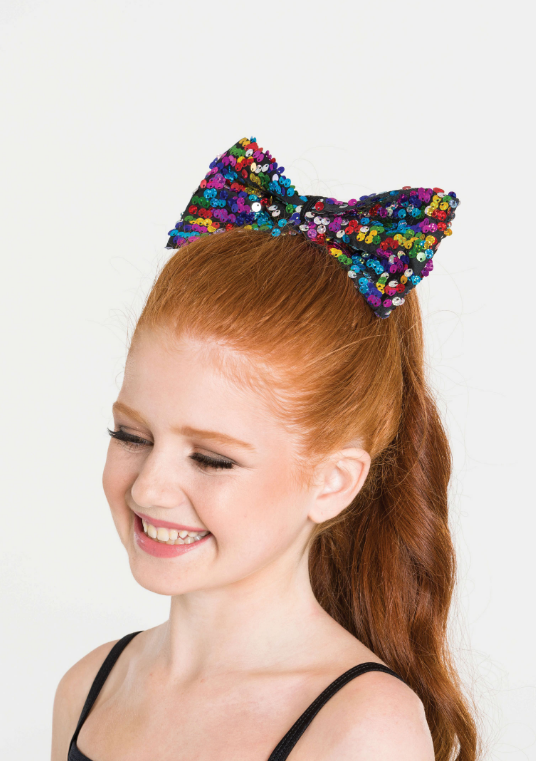 Sequin Hair Bow - Small