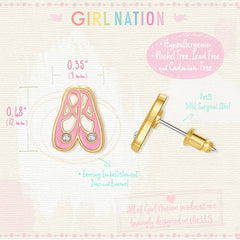 Ballet Slippers | Cutie Stud Earrings for Girls