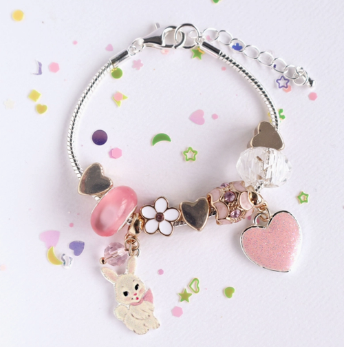 Floral Dreams Bunny Charm Bracelet