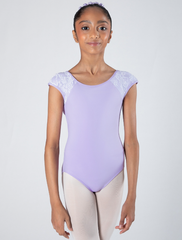 Mila Cross Back Lace Leotard - Child