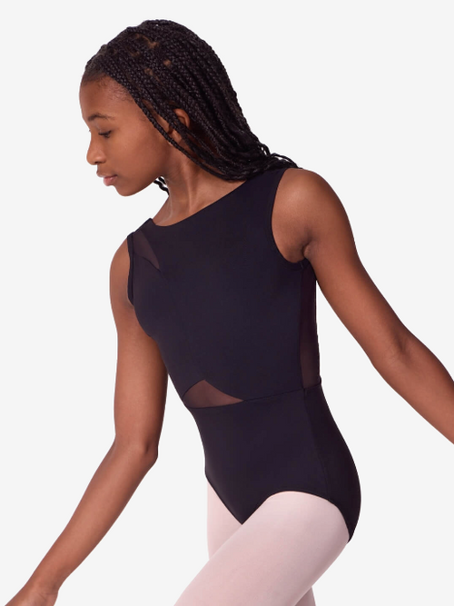 Asymmetrical Boat Neck Leotard - Child