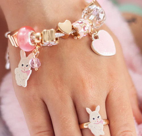 Floral Dreams Bunny Charm Bracelet