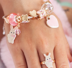 Floral Dreams Bunny Charm Bracelet