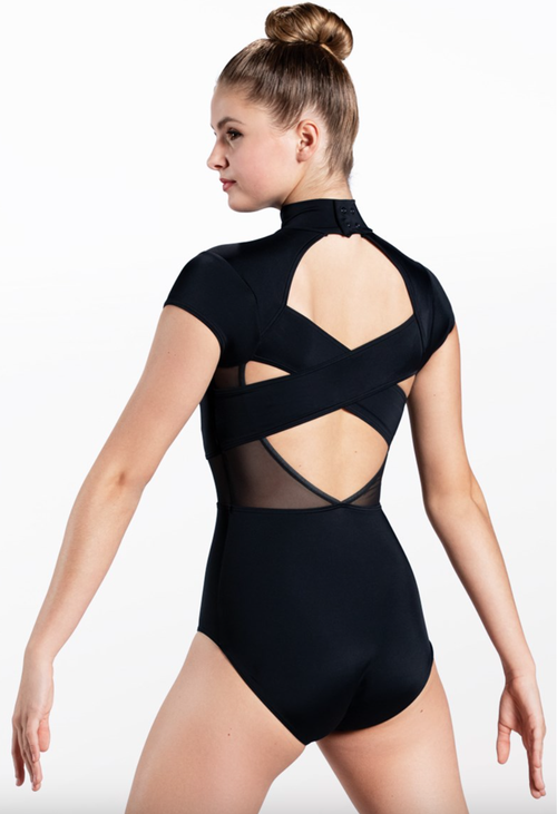 Cap Sleeve Cross Back Leotard