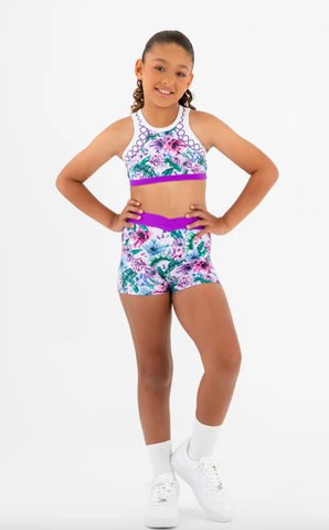 Gradient Fade Mockneck Leotard - Child