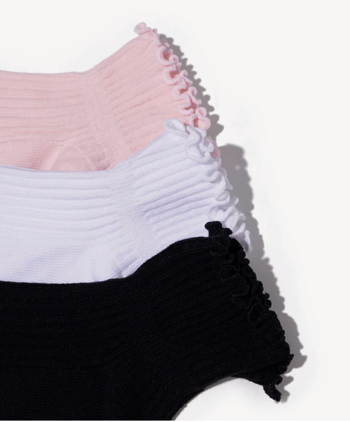 Scalloped Edge Sock 3-Pack