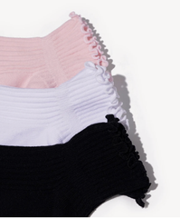 Scalloped Edge Sock 3-Pack