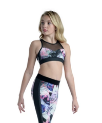 Cheetah Camo Roses Crop - Child